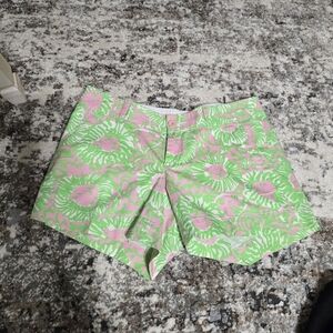 Lilly Pulitzer Womens Size 6 The Callahan Sunny Side Lion Print Shorts